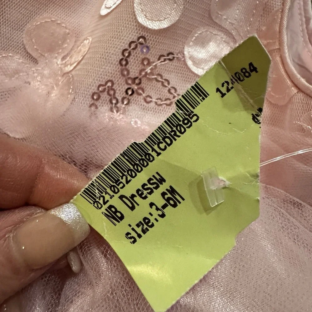 Emma Rose Pink Tulle Baby Party Wedding‎ Holiday Dress 3-6M NWT